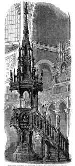 Pulpit Prints: The International Exhibition: Belgian pulpit by Messrs