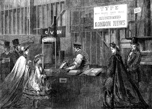 Showing Prints: The International Exhibition: Besley's type-casting machine... 1862. Creator: Unknown