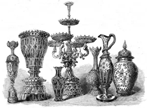 Vases Prints: The International Exhibition: Bohemian glass