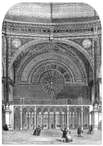 The International Exhibition Building: west portion of the Western Dome, 1862. Creator: Unknown