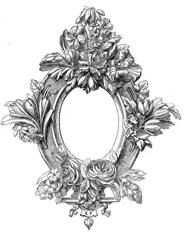 The International Exhibition: carved frame, by W. H. Baylis, 1862. Creator: Unknown