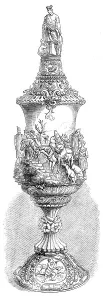 Trade Fair Prints: The International Exhibition: carved ivory cup