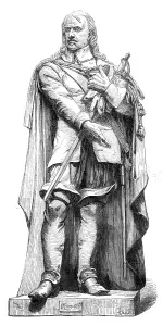 The International Exhibition: colossal plaster statue of Cromwell, by John Bell, 1862. Creator: Unknown
