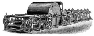 Production Line Prints: The International Exhibition - cotton manufacture: Harrison's sizing-machine