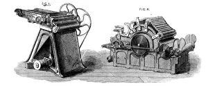 Cotton Gin Prints: The International Exhibition - cotton manufacture: machinery of Platt Brothers