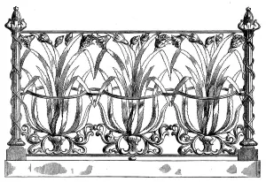 1862 International Exhibition Prints: The International Exhibition: drawing-room balcony panel by W