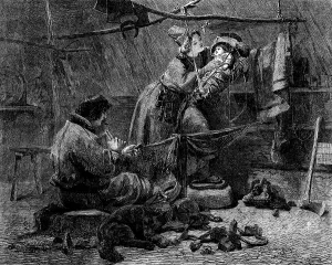 Mending Prints: The International Exhibition: Fisherman's Hut in Lapland