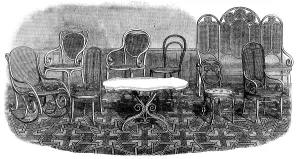 Parquet Prints: The International Exhibition: furniture and parqueterie flooring by Thonet Brothers
