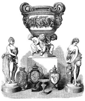 Autumn Collection: The International Exhibition: group of articles by Messrs. Minton and Co., 1862. Creator: Unknown