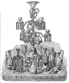 Mass Production Prints: The International Exhibition: group of glass by Powell and Sons, 1862. Creator: Unknown