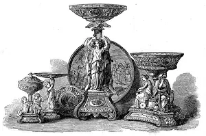 Majolica Prints: The International Exhibition: Group of porcelain articles by Sir James Duke and Nephews