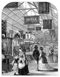 Visitors Prints: The International Exhibition: the Indian Court, 1871. Creator: Unknown