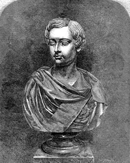 The International Exhibition: marble bust of His Royal Highness the Prince of Wales... 1862. Creator: Robert Paterson