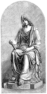 The International Exhibition: Memory, marble statue, by W. Brodie, R.S.A. 1862. Creator: Unknown. The International Exhibition: Memory, marble statue, by W. Brodie, R.S.A. 1862. Creator: Unknown