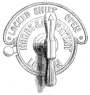 The International Exhibition: Messrs. Hobbs and Co.'s lock-indicator, 1862. Creator: Unknown