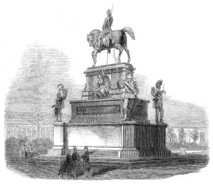 Marochetti Carlo Prints: The International Exhibition: monument of Charles Albert