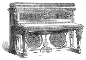 Grand Piano Prints: The International Exhibition: oblique grand pianoforte by Collard and Collard