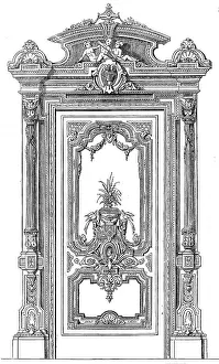Door Frame Prints: The International Exhibition: ornamental door by White and Parlby of Great Marlborough-street