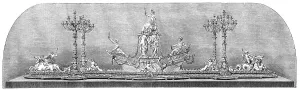 Trade Fair Prints: The International Exhibition: plateau and candelabra by Messrs