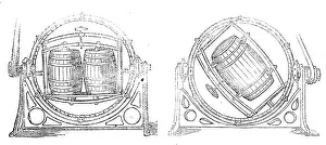 Hand Cranked Prints: The International Exhibition: Robinson's cask-cleaning machine, 1862. Creator: Unknown
