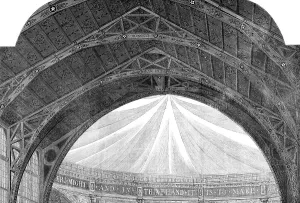 Beam Prints: International Exhibition - roof of building, 1862. Creator: Unknown