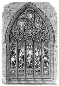 Dudley Robert Prints: The International Exhibition: stained-glass window by Messrs