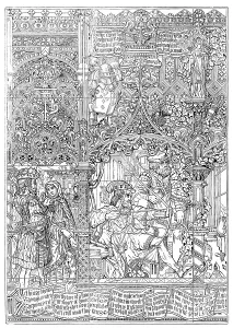 Trade Fair Prints: The International Exhibition: stained-glass window by Messrs