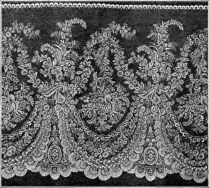 The International Exhibition: tunic lace flounce, by Messrs. Reckless and Hickling, 1862. Creator: Unknown