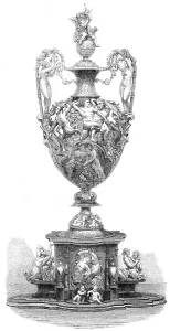 Roskell Hunt Prints: The International Exhibition: vase belonging to Her Majesty the Queen