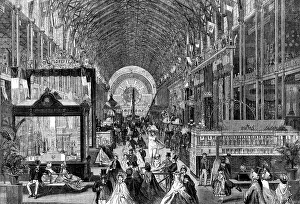 Trade Fair Prints: The International Exhibition: view of the Nave looking east