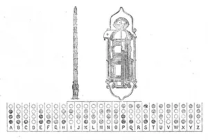 The International Exhibition: Ward's night-signal telegraph, 1862. Creator: Unknown