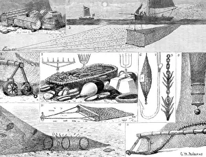 Andrews Gh Prints: The International Fisheries Exhibition: articles of fishing gear, 1883. Creator: Unknown