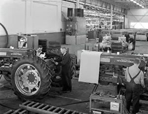 International Harvester tractor factory, Doncaster, South Yorkshire, 1966. Artist