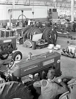 International Harvester tractor factory, Doncaster, South Yorkshire, 1966. Artist