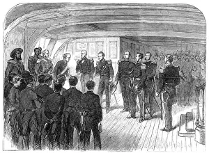 The International Naval Festival at Portsmouth: reception of the French Minister of Marine... 1865. Creator: Unknown