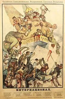 Apsit Gallery: The International (Poster), 1919. Artist: Apsit, Alexander Petrovich (1880-1944)