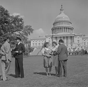 International student assembly, Washington, D. C, 1942. Creator: Gordon Parks