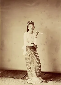 Burma Prints: An Interpreter's Wife, about 1885. Creator: Felice Beato