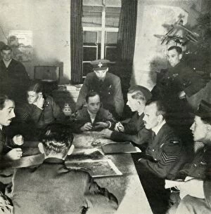 Beaton Collection: Interrogation of Aircrews; W. A. A. F. Help In This Work, c1943. Creator: Cecil Beaton