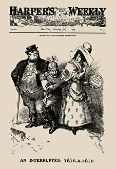 The United States Gallery: An Interrupted Tête-à-tête (Harpers Weekly), 1905