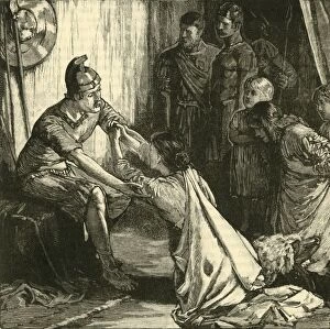 Edmund Ollier Collection: Interview Between Coriolanus and His Wife and Mother, 1890. Creator: Unknown