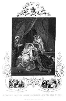 J Rogers Gallery: Interview between Queen Elizabeth and the Earl of Essex, 19th century.Artist: J Rogers
