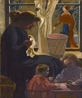 Motherly Love Gallery: Intimitéou Ravaudeuse àla fenêtre, 1903