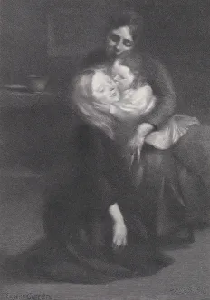 Timothy Cole Prints: Intimite(The Kiss), 1910. 1910. Creator: Timothy Cole