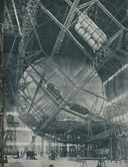 Our Wonderful World Prints: Intricacies of Framework and Cylinder: R101 in the Making, c1935