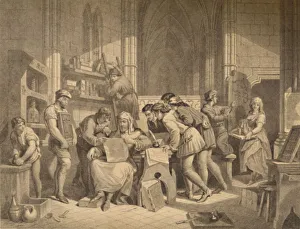W Ridgway Collection: Introduction of the Art of Printing, 1886. Artist: W Ridgway