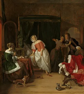 The Intruder, c. 1660. Creator: Gabriel Metsu