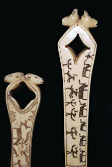 Shamanism Prints: Inuit arrowshaft straightener