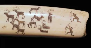 Inuit hunting scene