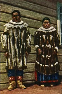 Alaska Collection: Inuit people from Alaska, northern USA, c1928. Creator: Unknown